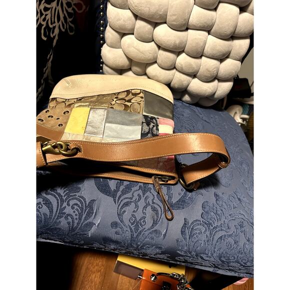 Coach Vintage Multi-Material Patchwork Satchel - Picture 11 of 11